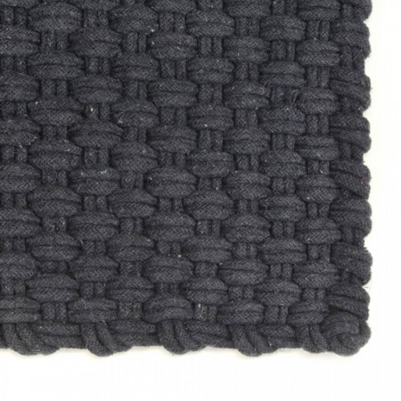 Covor dreptunghiular, antracit, 200x300 cm, bumbac - V345119V