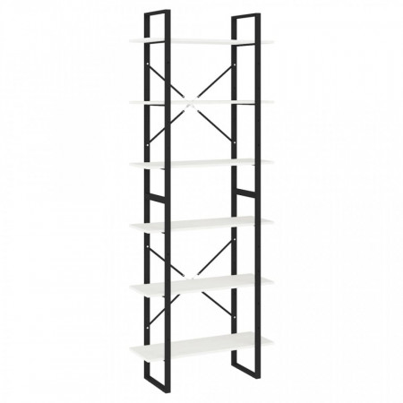 Dulap înalt, alb, 80x30x210 cm, lemn masiv de pin - V806543V