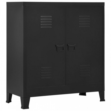 Fiset, negru, 90 x 40 x 100 cm, otel, industrial - V145356V