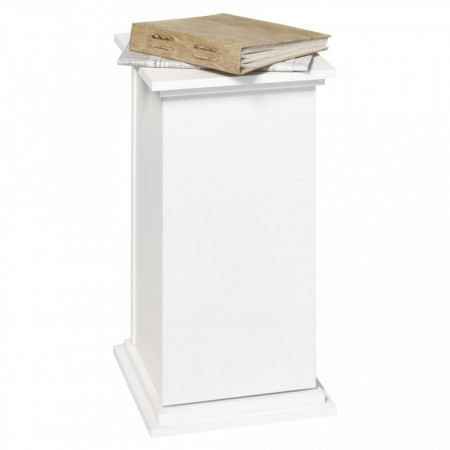 FMD Masa decorativa cu usa, alb, 57,4 cm - V428723V