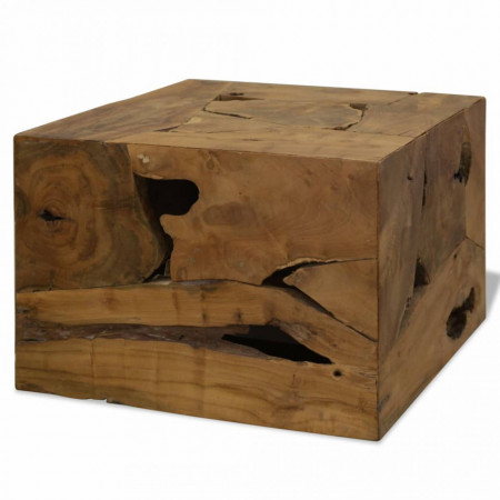 Masuta de cafea, 50 x 50 x 35 cm, lemn de tec natural, maro - V244557V