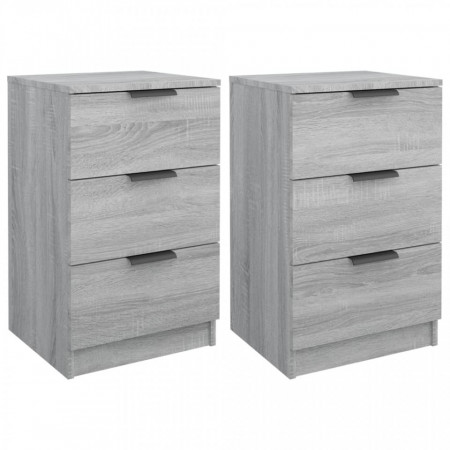 Noptiere, 2 buc., sonoma gri, 40x36x65 cm - V817054V