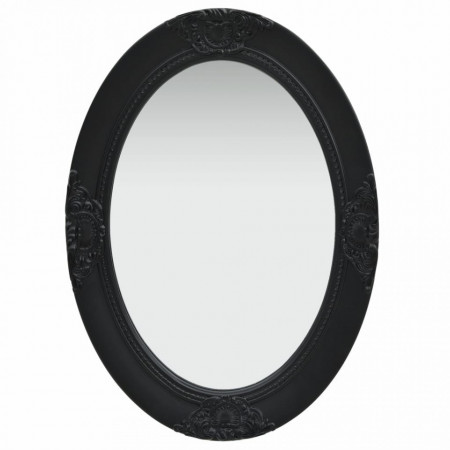Oglinda de perete in stil baroc, negru, 50 x 70 cm - V320355V