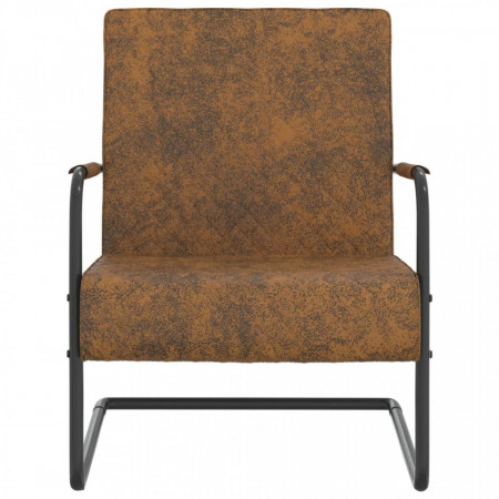 Scaun tip consolă, maro, material textil - V325734V