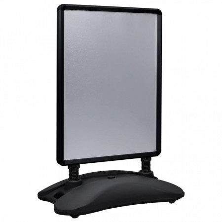 Suport de afis A1, postament cu apa, negru, aliaj aluminiu - V51205V