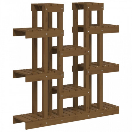 Suport pentru plante,maro miere,104,5x25x109,5cm lemn masiv pin - V822095V