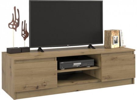 TECOTVAR103 - Comoda TV 120 x 40 x 36 cm, Stejar Artisan