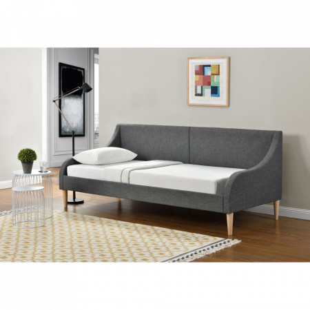 Canapea, gri inchis, fara saltea - P55039087