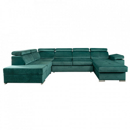 Canapea, smarald, dreapta, 329x220x79/97 cm - TP302086