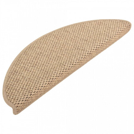Covorașe scări autoadezive 15 buc nisipiu 65x25 cm aspect sisal - V326879V