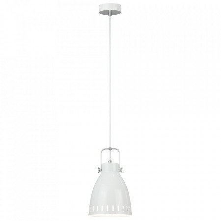 Lampă suspendată, albă / metalică - TP290212