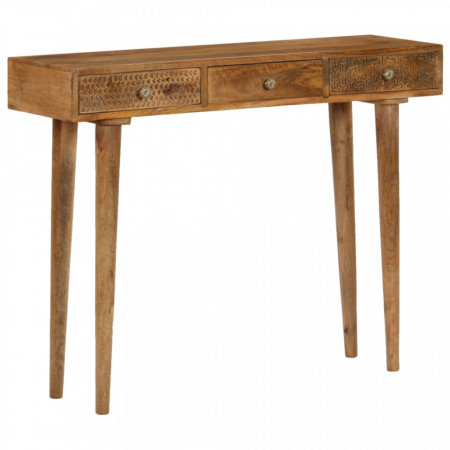 Masa consola, 102 x 30 x 79 cm, lemn masiv de mango - V246976V