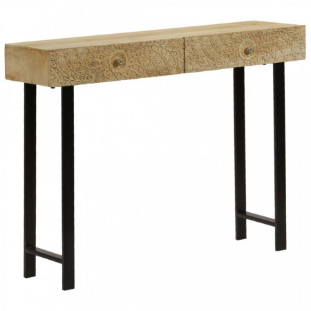 Masa consola, 102 x 30 x 79 cm, lemn masiv de mango - V246977V