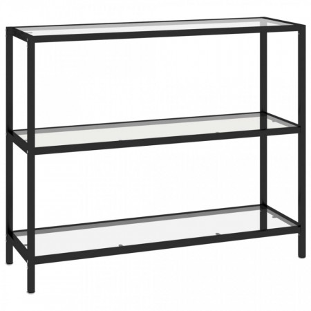 Masă consolă, transparent, 100x36x90 cm, sticlă securizată - V331629V