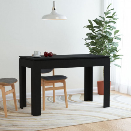 Masa de bucatarie, negru, 120 x 60 x 76 cm, PAL - V800757V