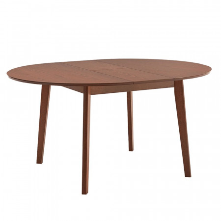 Masă dining extensibilă, culoarea fag, diametru 120 cm - TP203079