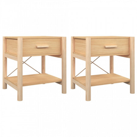 Noptiere, 2 buc., 42x38x45 cm, lemn compozit - V345659V