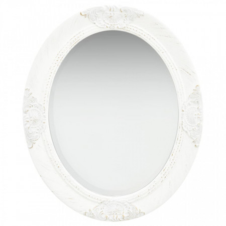 Oglinda de perete in stil baroc, alb, 50 x 60 cm - V320348V