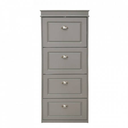 Pantofar, 4 compartimente, gri, 53x152x24 cm - TP289133
