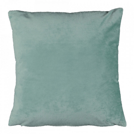 Pernă, material textil de catifea mentă, 45x45 cm - TP238745