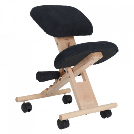 Scaun genunchi ergonomic, negru, 46x65x56-72 cm - TP279425