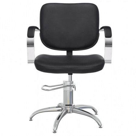 Scaun salon, negru, piele ecologică - V337175V