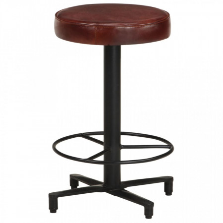 Scaune de bar, 2 buc., 52 cm, piele naturală - V321969V