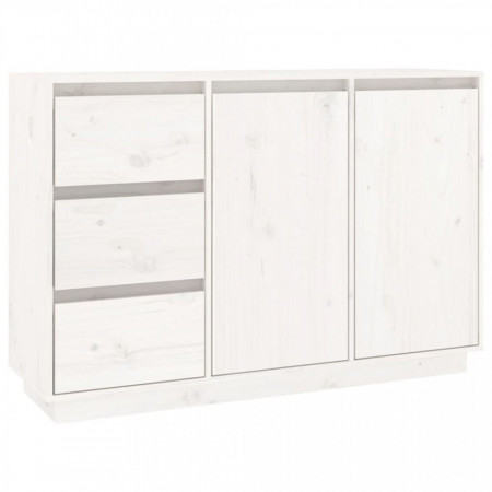 Servantă, alb, 111x34x75 cm, lemn masiv de pin - V813805V