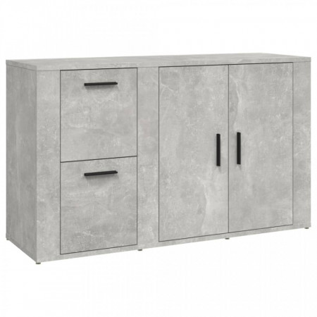 Servantă, gri beton, 100x33x59,5 cm, lemn prelucrat - V821000V