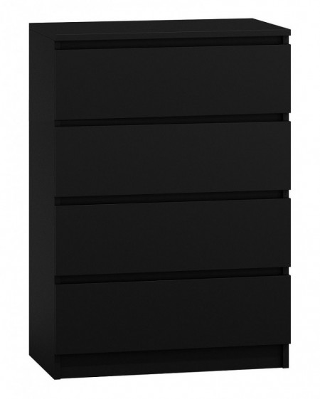 TECON109 - Comoda 70 x 40 x 97 cm, Negru-Mat
