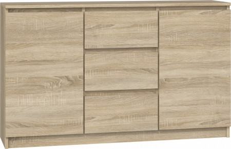 TECOS117- Comoda 120 x 30 x 75 cm, Sonoma
