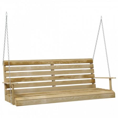 Balansoar de grădină, 155x65x60 cm, lemn tratat de pin - V316065V