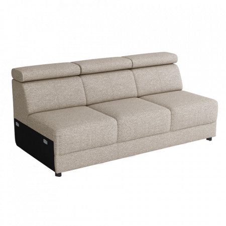 Canapea 3 locuri, gri bej Taupe, 186x80/98x97 cm - TP266681