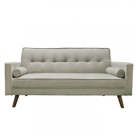 Canapea extensibilă, material gri-maro taupe, 189x76x89 cm - TP234740