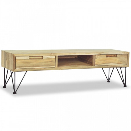 Comoda TV 120 x 35 x 35 cm, lemn tec masiv - V244575V