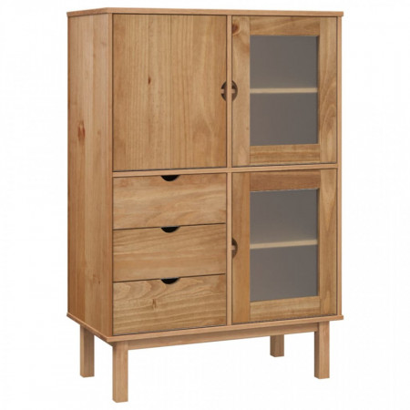 Dulap înalt, 85x43x125 cm, lemn masiv de pin - V351306V