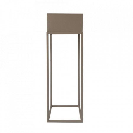 Ghiveci de flori din metal multifuncţional, maro deschis - TP237376