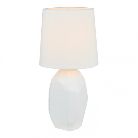 Lampă ceramică de masă, albă - TP190741