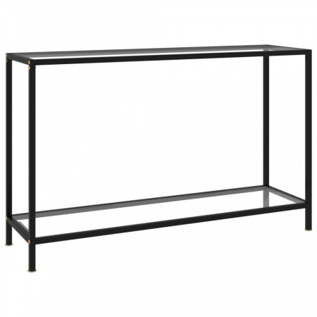 Masa consola, transparent, 120 x 35 x 75 cm, sticla securizata - V322839V