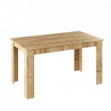 Masă de bucătărie, culoarea stejar 140x80 cm - TP300448
