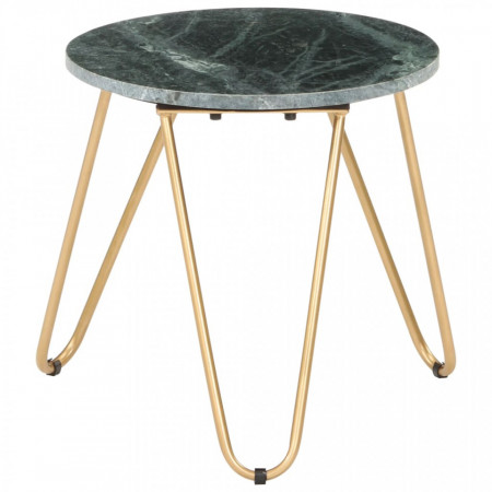 Masuta cafea verde 40x40x40 cm piatra naturala aspect marmura - V286444V