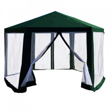 Pavilion, cort grădină pentru petreceri, verde, 3,9x2,5x3,9 m - TP298807