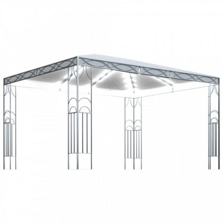 Pavilion cu șir de lumini LED, crem, 400x300 cm - V3070340V