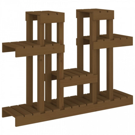 Suport pentru plante, maro, 104,5x25x77,5 cm, lemn masiv de pin - V822100V