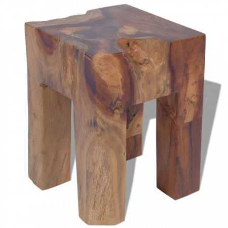 Taburet, lemn de tec masiv - V243471V