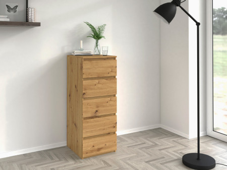 TECOAR114 - Comoda 40 x 45 x 111 cm, Stejar Artisan