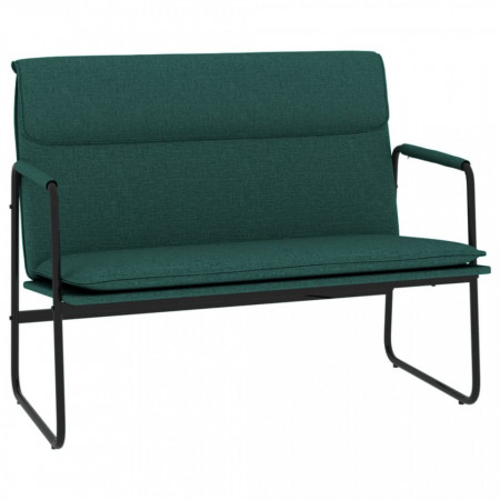 Bancă, verde închis, 100x64x80 cm, textil - V351355V