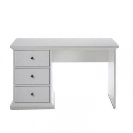 Birou, măsuţă, masă PC albă şi sonoma, 130 cm - TP149848