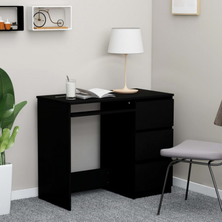 Birou, negru, 90 x 45 x 76 cm, PAL - V801374V