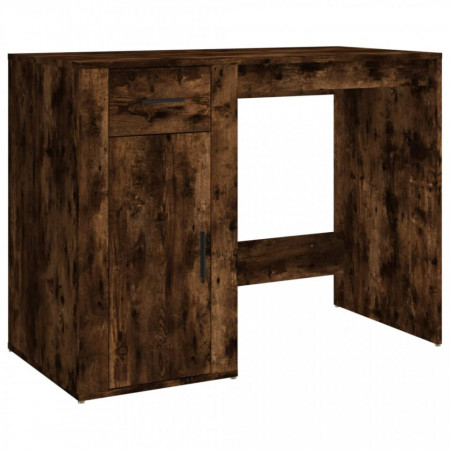 Birou, stejar fumuriu, 100x49x75 cm, lemn prelucrat - V816789V